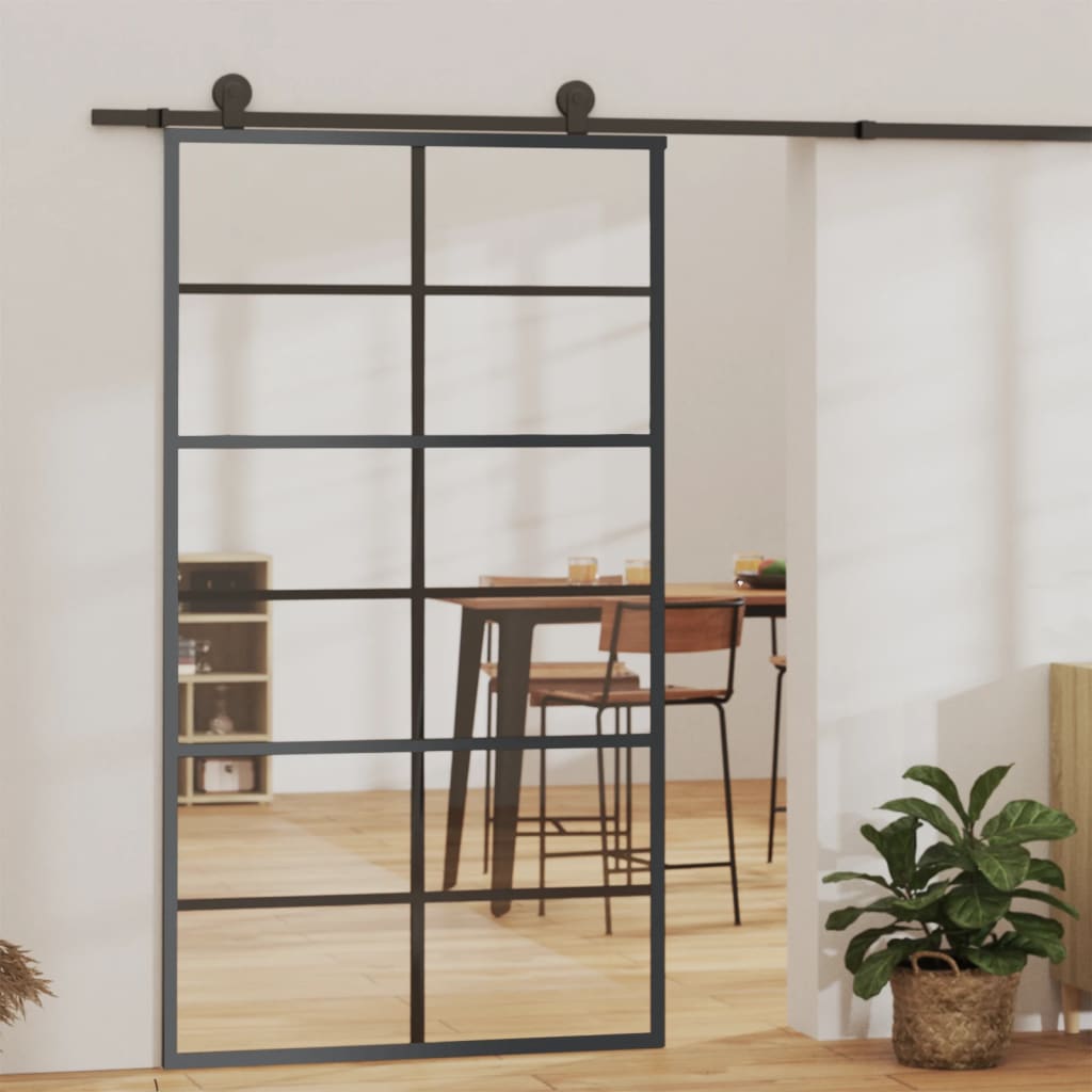 Schiebetür Mit Beschlag Esg-Glas & Aluminium 102X205 Cm