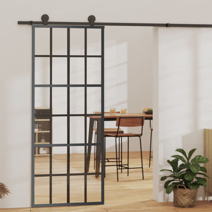 Schiebetür Mit Beschlag Esg-Glas & Aluminium 76X205 Cm