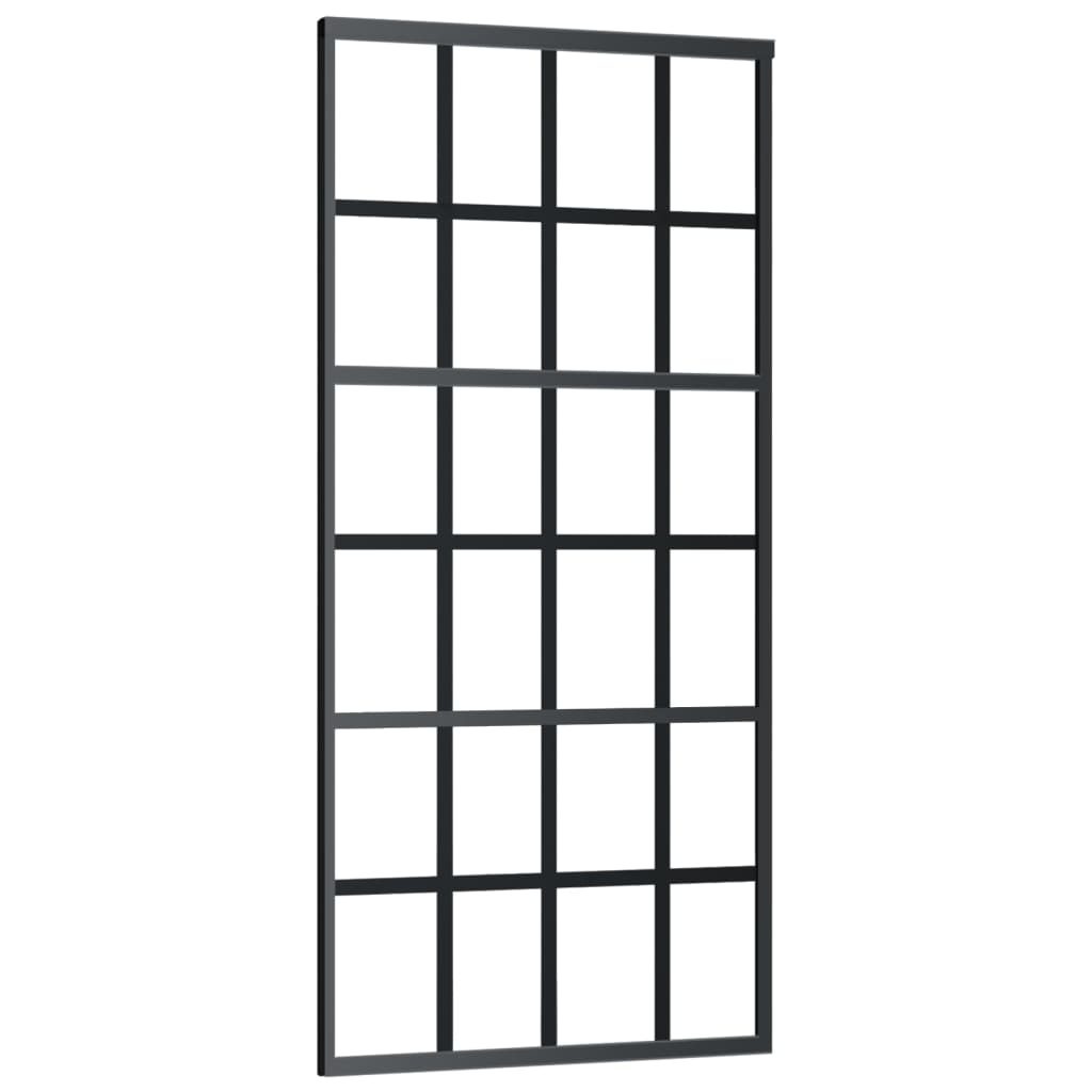 Schiebetür Mit Beschlag Esg-Glas & Aluminium 90X205 Cm