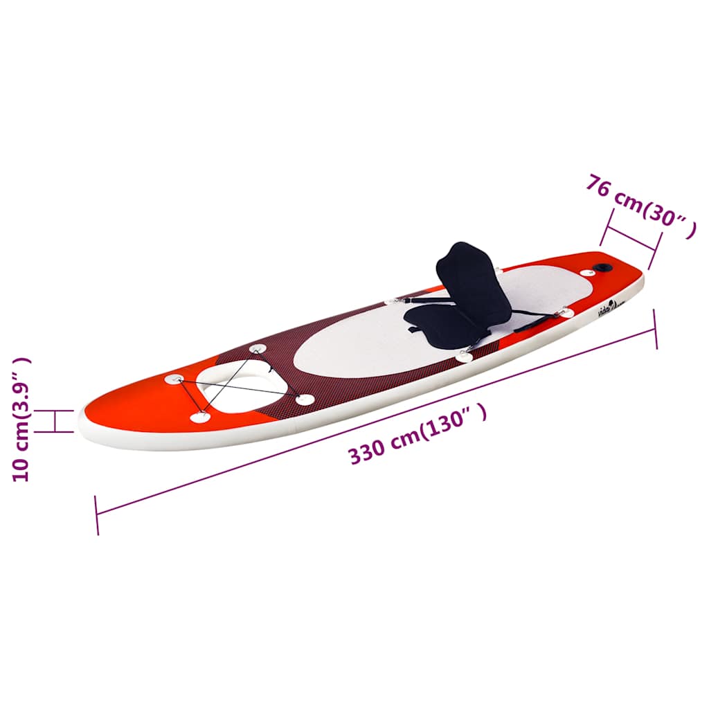 Sup-Board-Set Aufblasbar 330X76X10 Cm