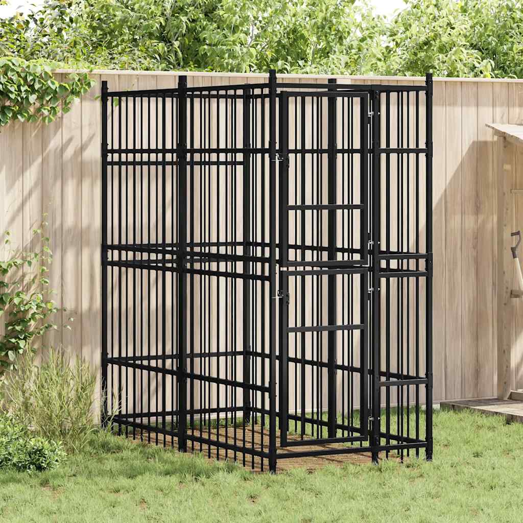 Outdoor-Hundezwinger Stahl 1,84 M²