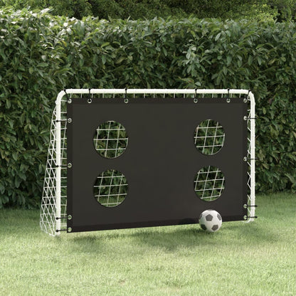 Fußballtor Mit Torwand Stahl 184X61X122 Cm