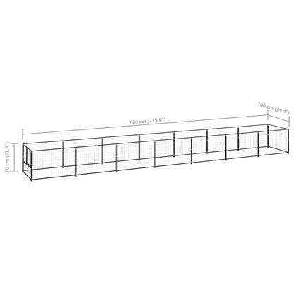 Hundezwinger 7 M² Stahl