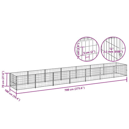 Hundezwinger 7 M² Stahl