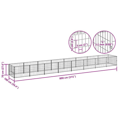 Hundezwinger 8 M² Stahl