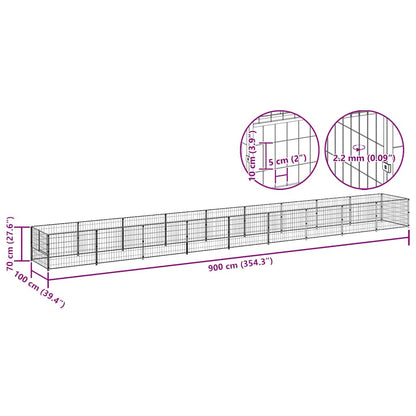 Hundezwinger 9 M² Stahl