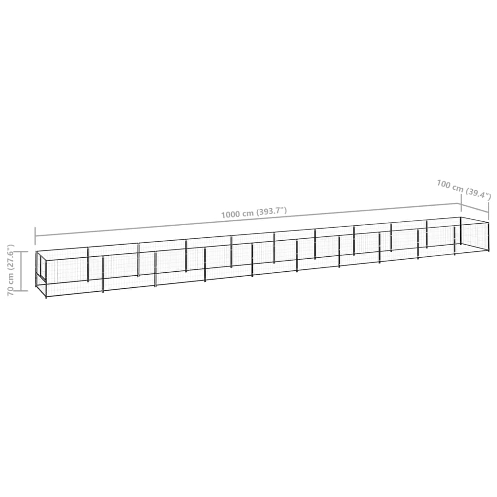Hundezwinger 10 M² Stahl
