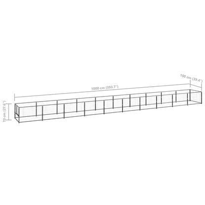Hundezwinger 10 M² Stahl