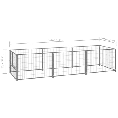 Hundezwinger N 3 M² Stahl