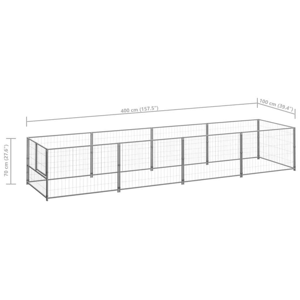 Hundezwinger N 4 M² Stahl
