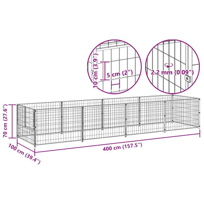 Hundezwinger N 4 M² Stahl
