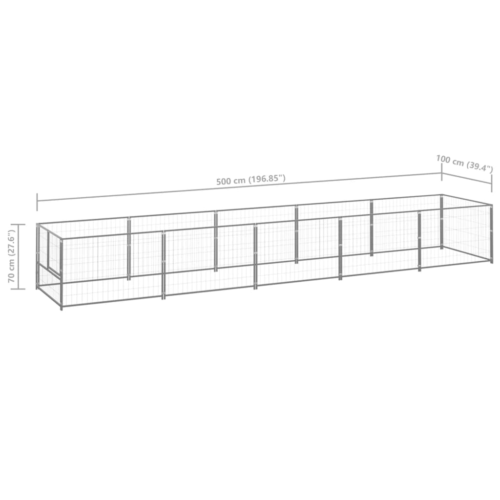 Hundezwinger N 5 M² Stahl