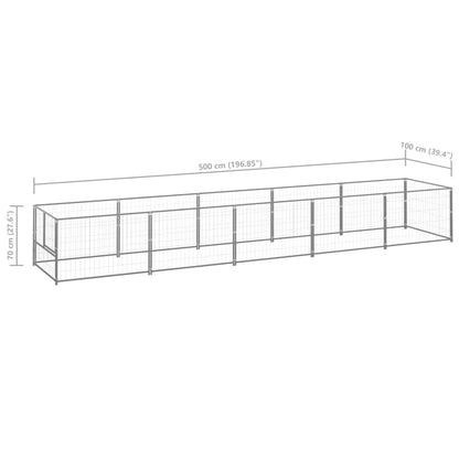 Hundezwinger N 5 M² Stahl