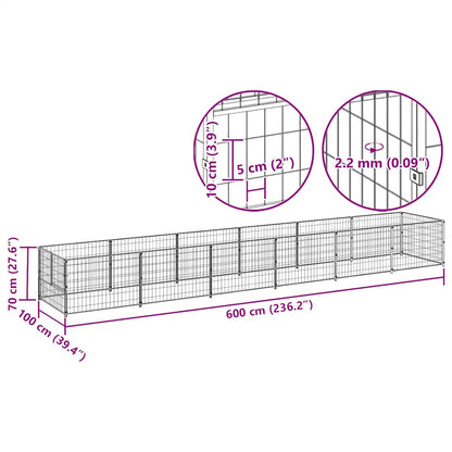 Hundezwinger N 6 M² Stahl