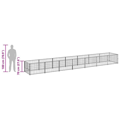 Hundezwinger N 7 M² Stahl