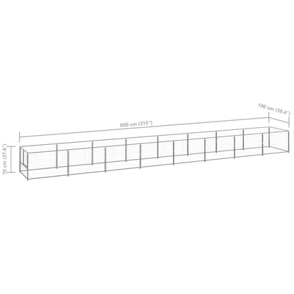Hundezwinger N 8 M² Stahl