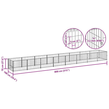Hundezwinger N 8 M² Stahl