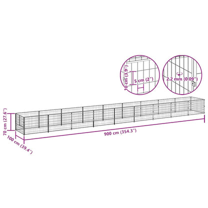 Hundezwinger N 9 M² Stahl
