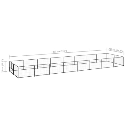 Hundezwinger 16 M² Stahl