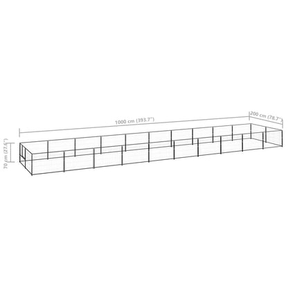 Hundezwinger 20 M² Stahl