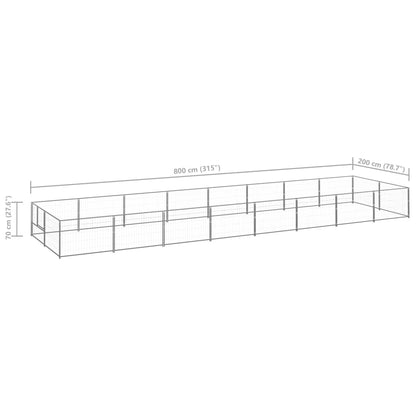 Hundezwinger N 16 M² Stahl