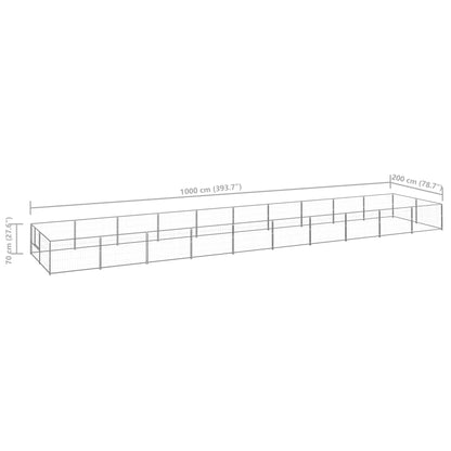 Hundezwinger N 20 M² Stahl