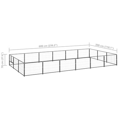 Hundezwinger 18 M² Stahl
