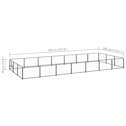 Hundezwinger 21 M² Stahl