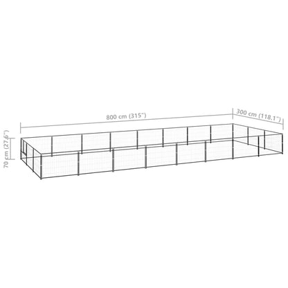Hundezwinger 24 M² Stahl