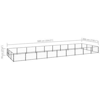 Hundezwinger 27 M² Stahl