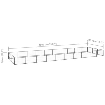 Hundezwinger 30 M² Stahl