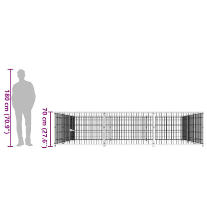 Hundezwinger N 9 M² Stahl