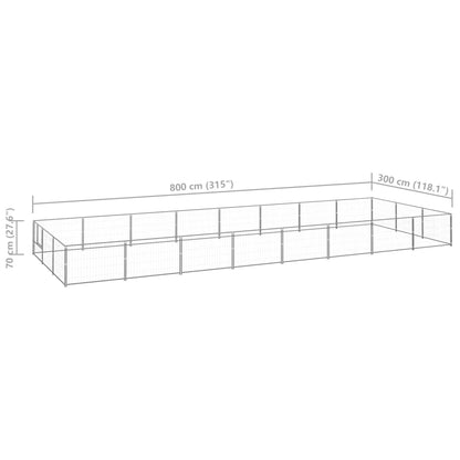 Hundezwinger N 24 M² Stahl