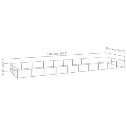 Hundezwinger N 30 M² Stahl