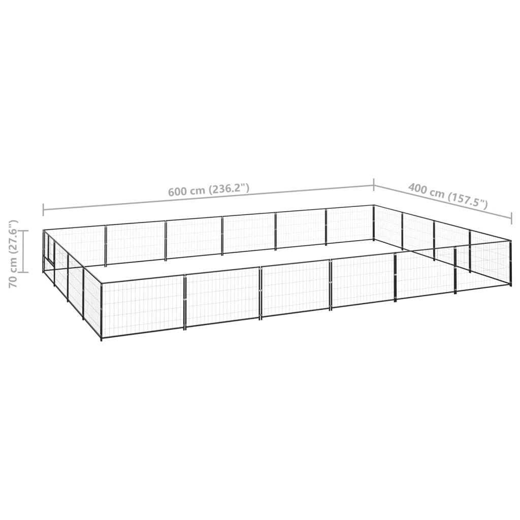 Hundezwinger 24 M² Stahl