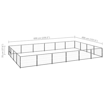 Hundezwinger 24 M² Stahl