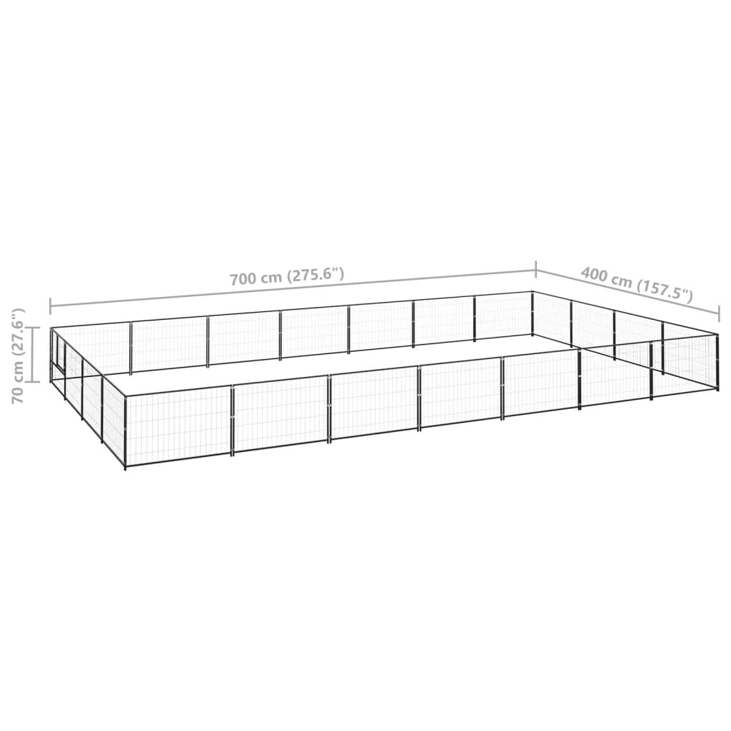 Hundezwinger 28 M² Stahl
