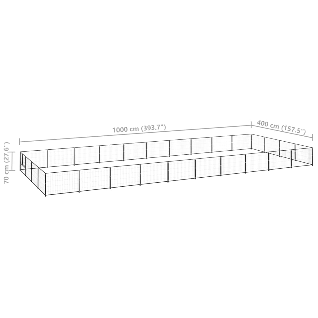 Hundezwinger 40 M² Stahl