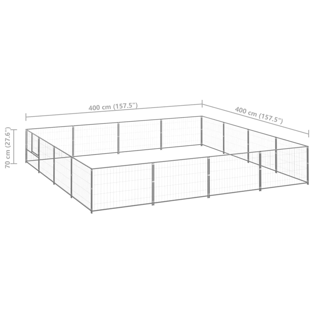 Hundezwinger N 16 M² Stahl