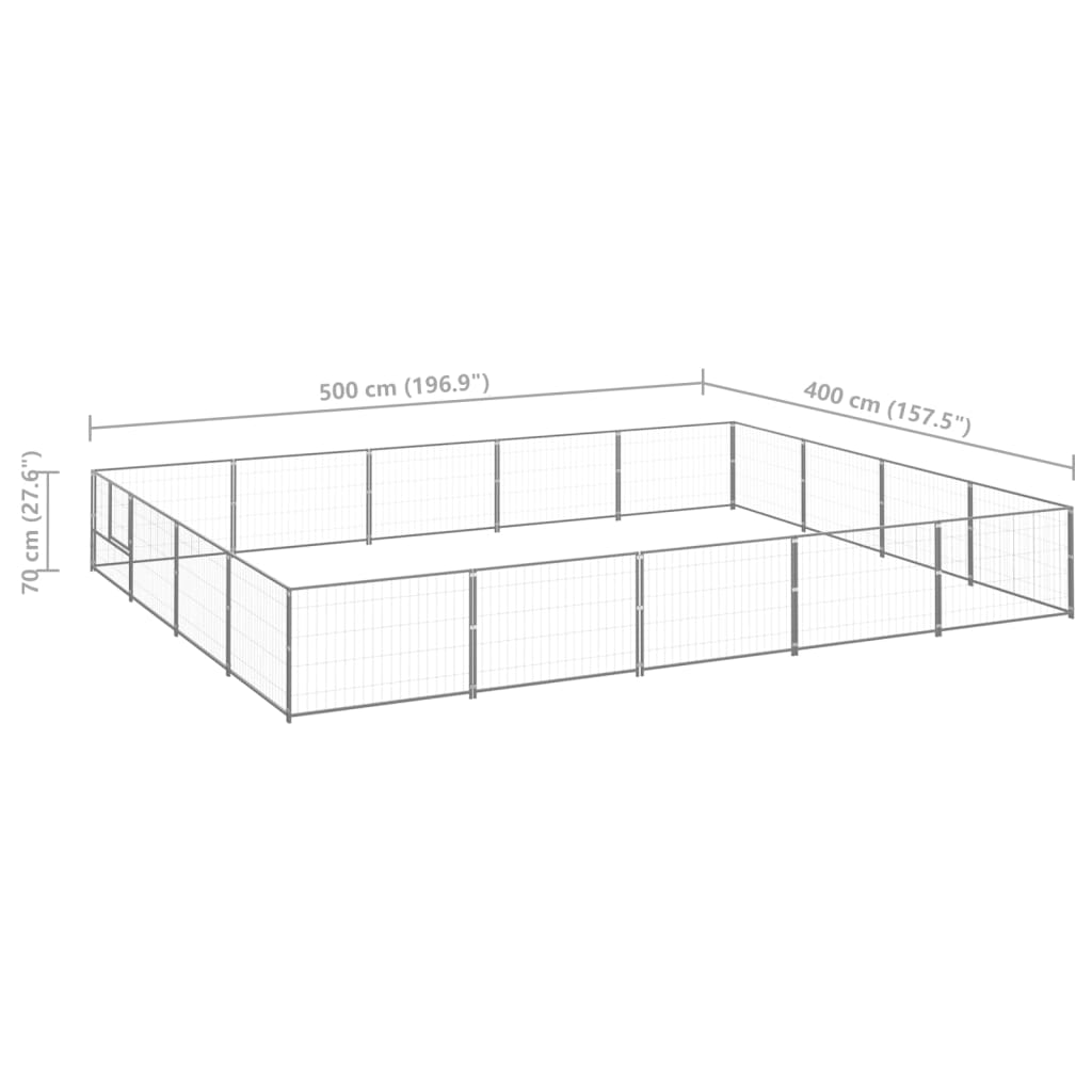 Hundezwinger N 20 M² Stahl