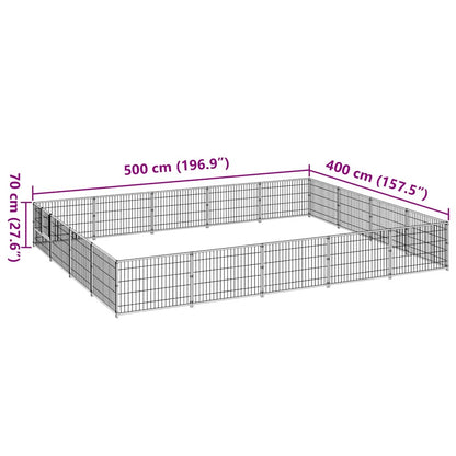 Hundezwinger N 20 M² Stahl