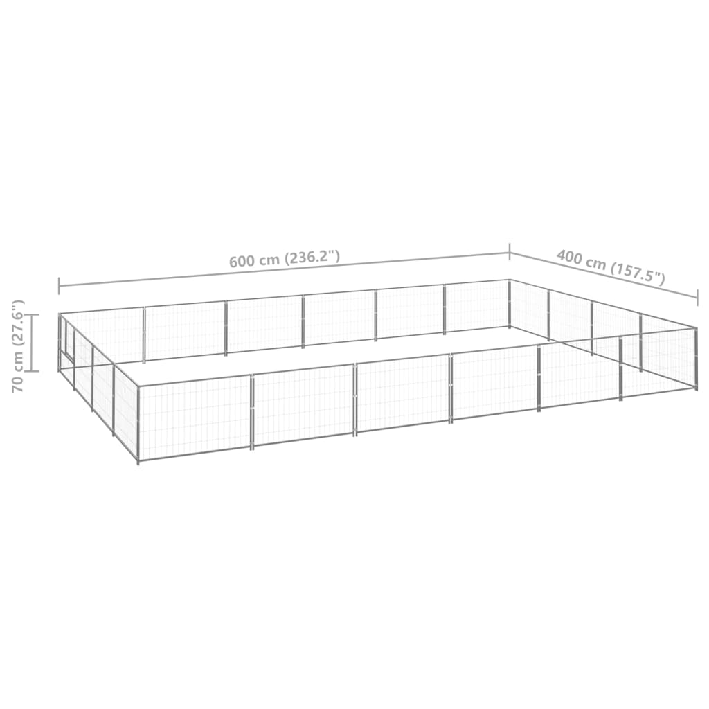 Hundezwinger N 24 M² Stahl