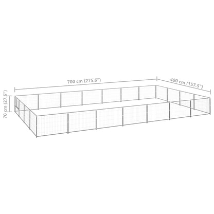 Hundezwinger N 28 M² Stahl