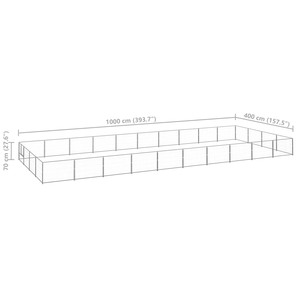 Hundezwinger N 40 M² Stahl