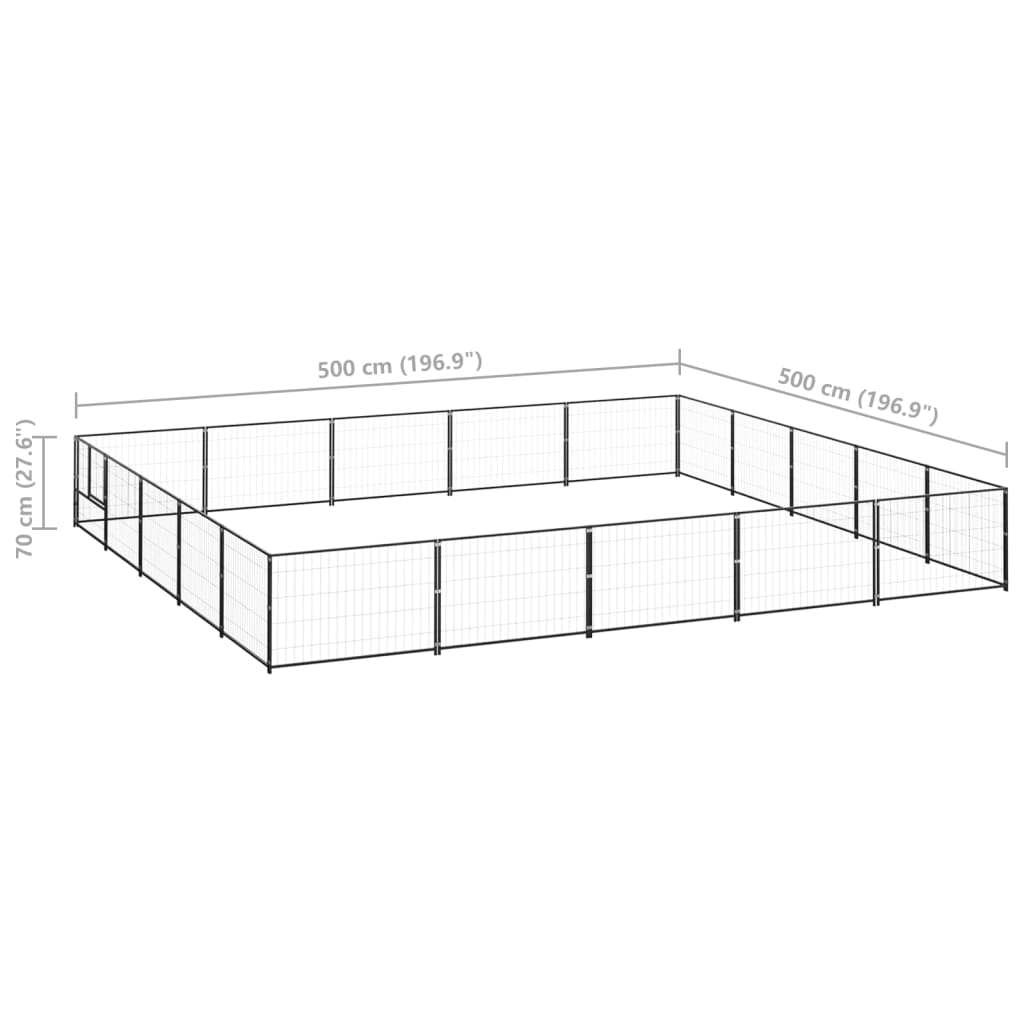 Hundezwinger 25 M² Stahl