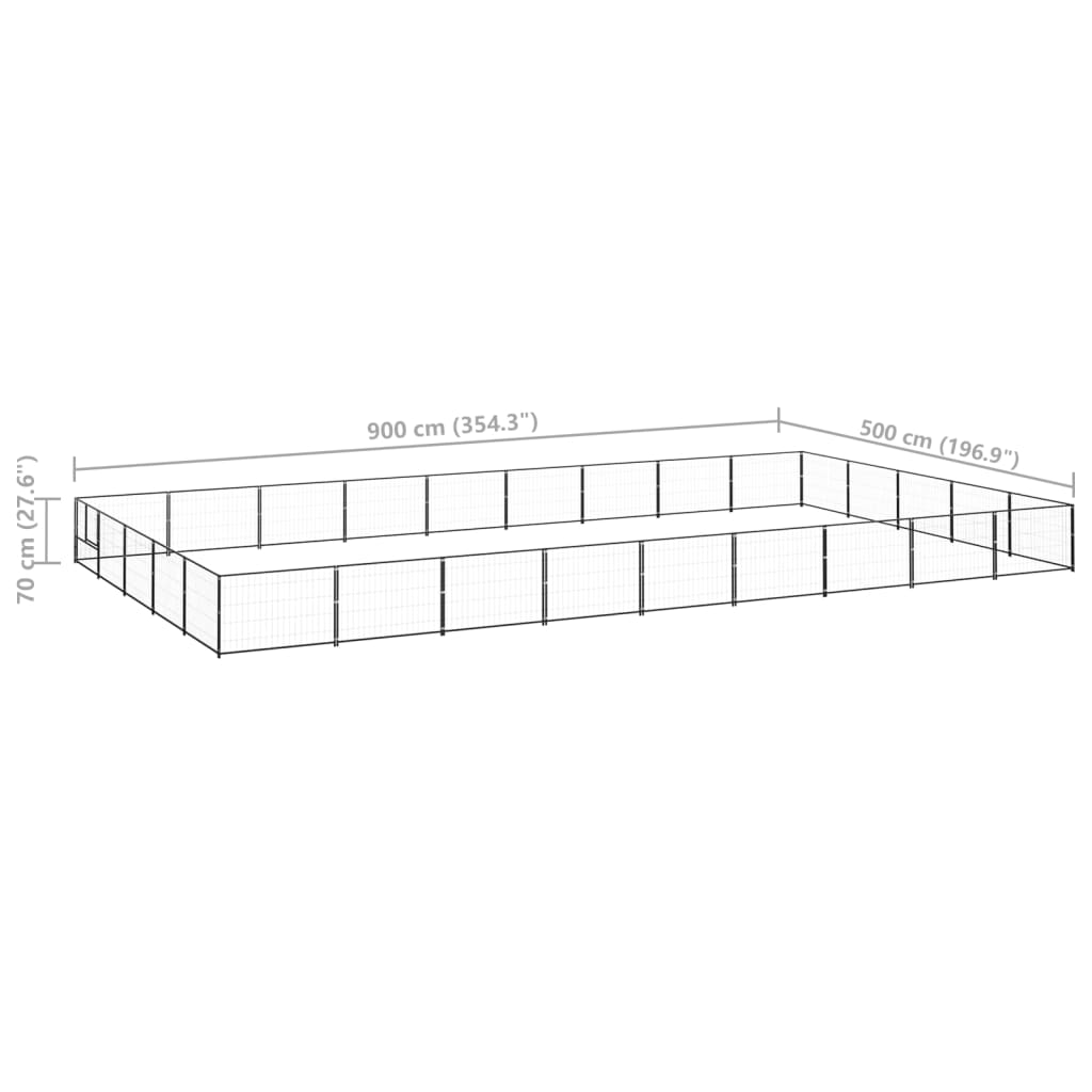 Hundezwinger 45 M² Stahl