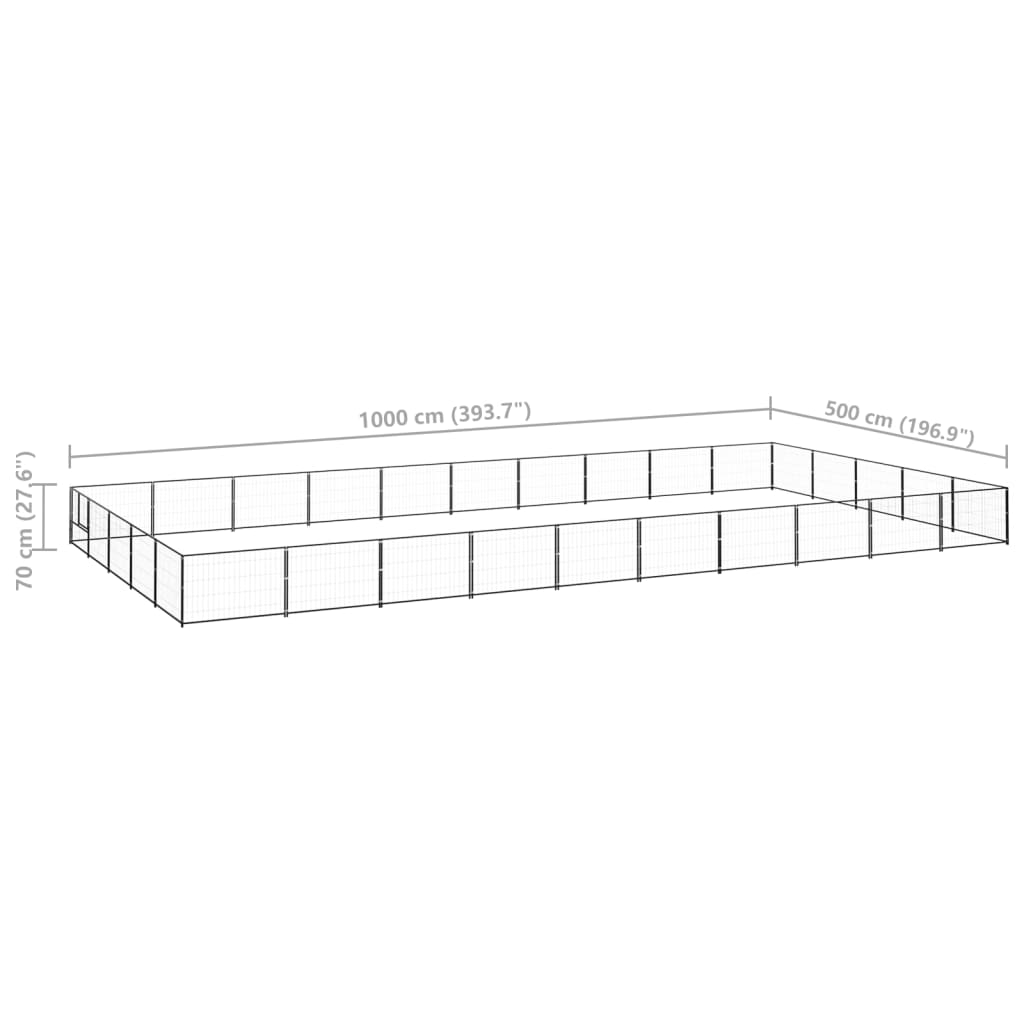 Hundezwinger 50 M² Stahl