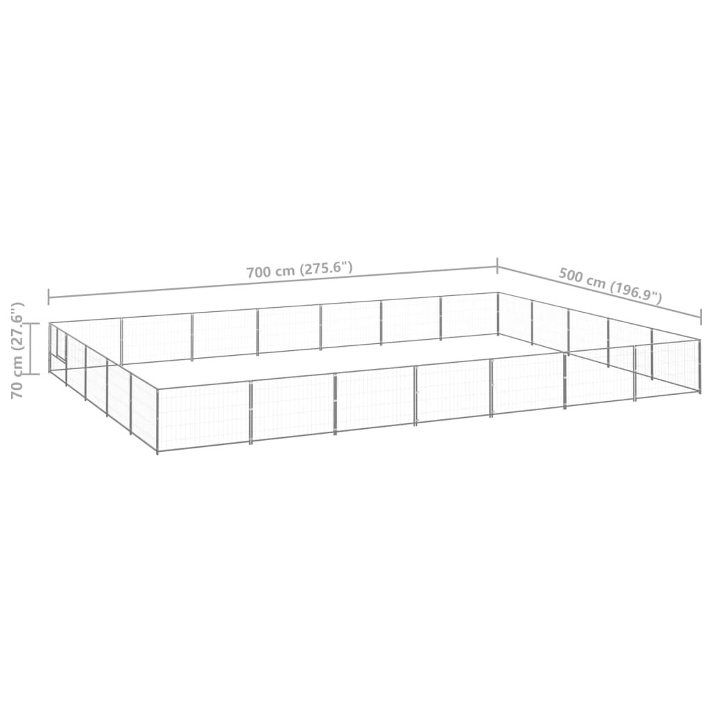 Hundezwinger N 35 M² Stahl