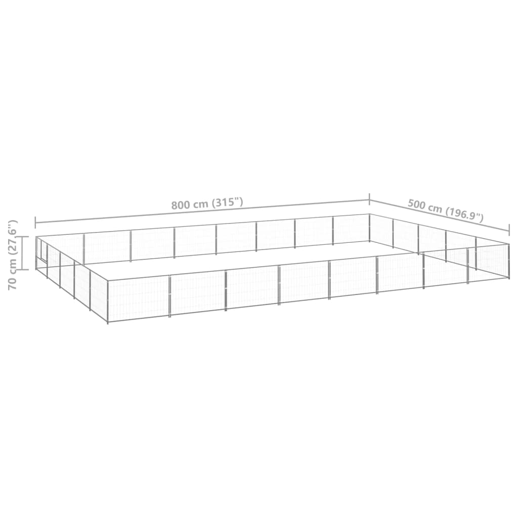 Hundezwinger N 40 M² Stahl
