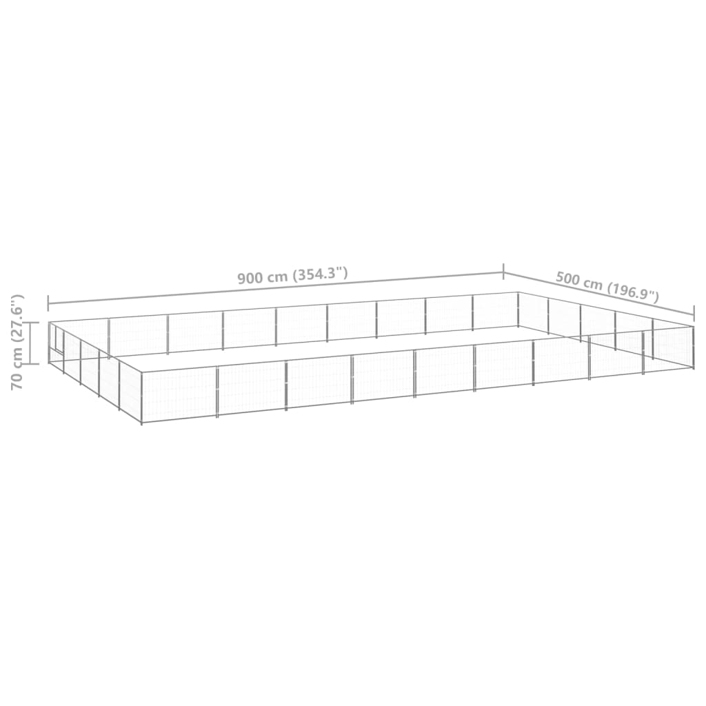 Hundezwinger N 45 M² Stahl